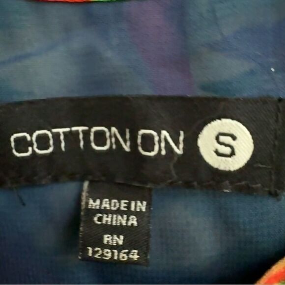 Cotton On Multicolor Lined Dress Vibrant Color and Style Women’s Size Small - Picture 3 of 6